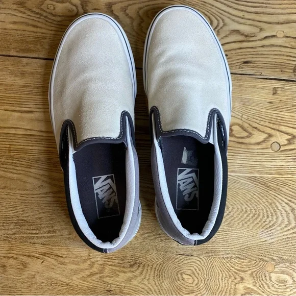 Vans Classic Slip On Mix & Match Sneakers Black and White Women 9 Men 7.5 - Picture 3 of 9